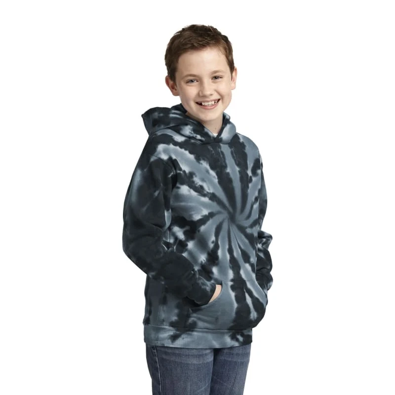 Port & Company Youth Tie-Dye Pullover Hooded Sweatshirt. 1