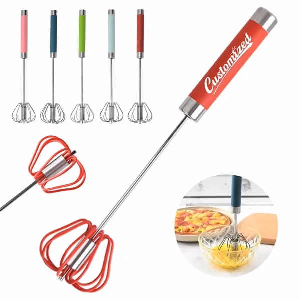 Custom 10 Inch Stainless Steel Manual Egg Beater — Kitchen Baking Tool