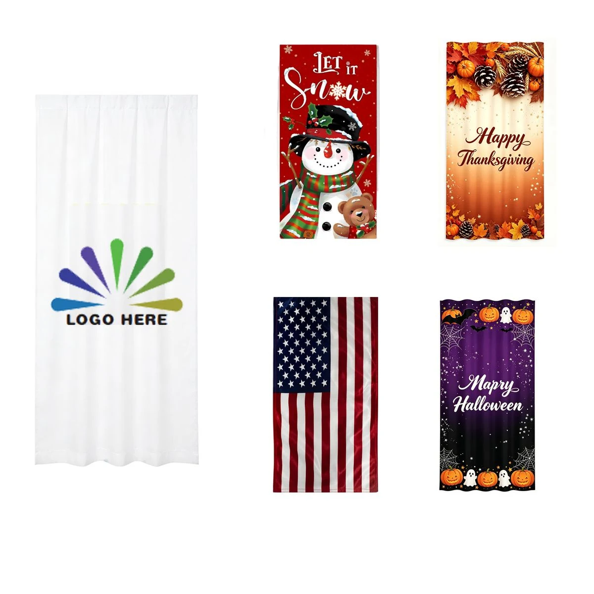 Atmosphere Door Curtain Porch Hanging Flags 1