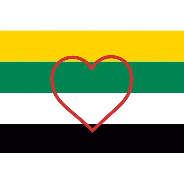 Skoliosexual Antenna Flag