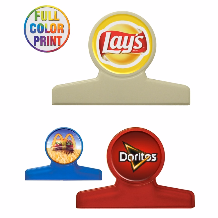 Round Shaped Bag Clip Round Shaped Bag Clip - Full Color Print