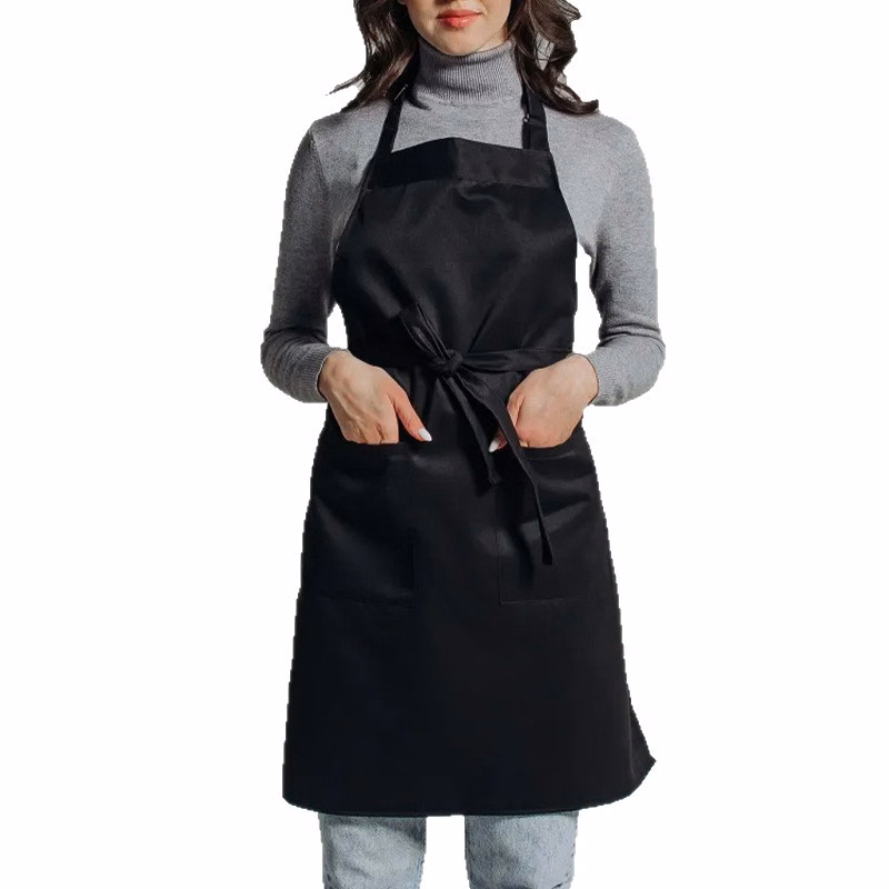 Adjustable Bib Apron with Long Ties