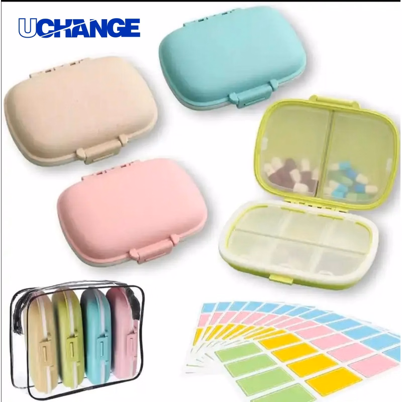 8-Compartment Travel Pill Organizer Box Medicine Case for Trips & Daily Use