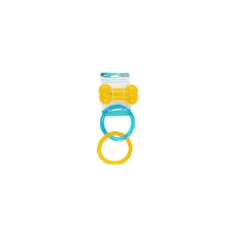 2 Piece Durable Tough Dog Chew Toy Set 1
