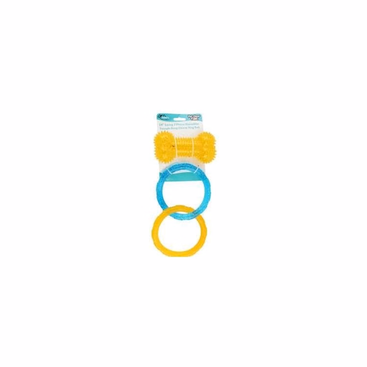 2 Piece Durable Tough Dog Chew Toy Set