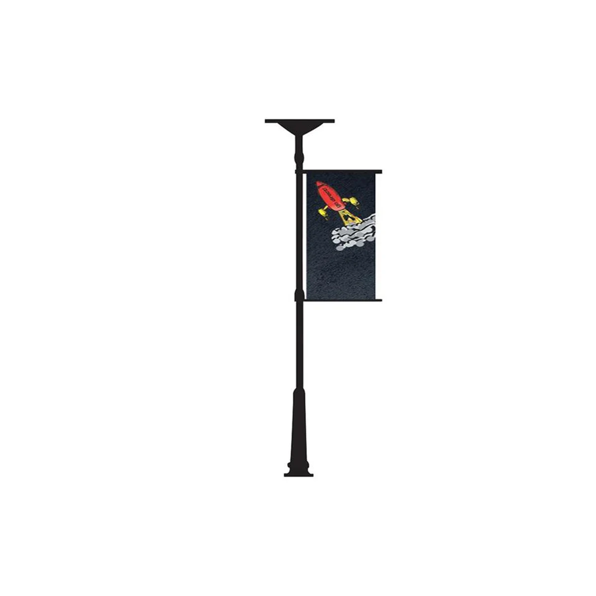 Street Pole Single Sided Replacement Banner 24" x 72" 1