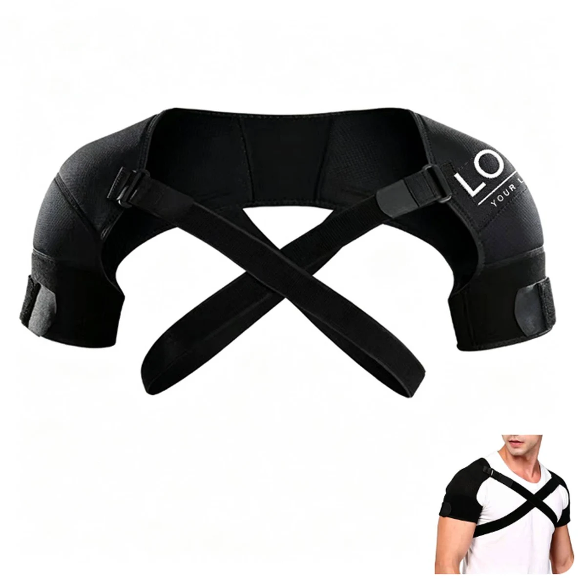 Adjustable Dual Shoulder Support Brace 1