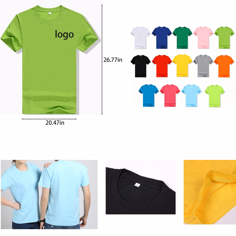 Custom Quick Dry Crew Neck Short Sleeve Advertising T-Shirt