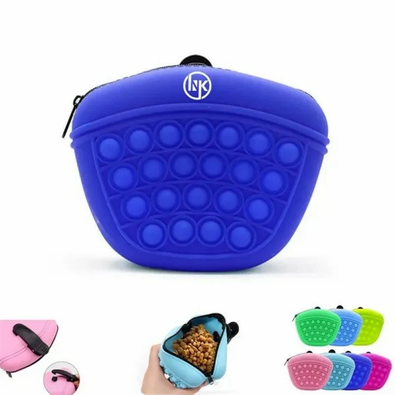 Silicone Dog Clicker Treat Pouch With Clip 1