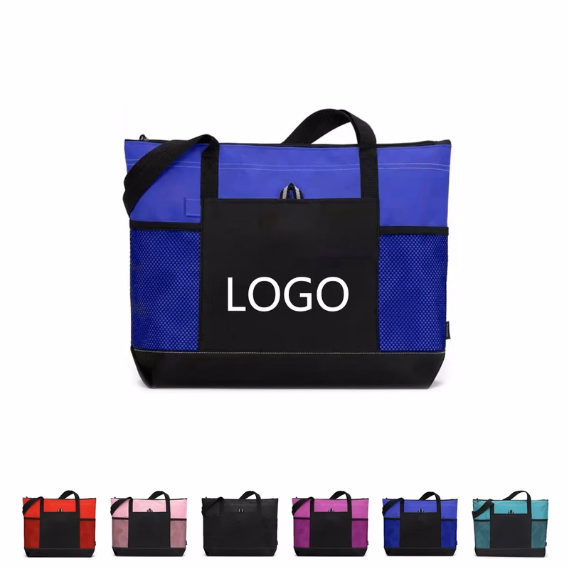 Polyester Zipper Tote Bag