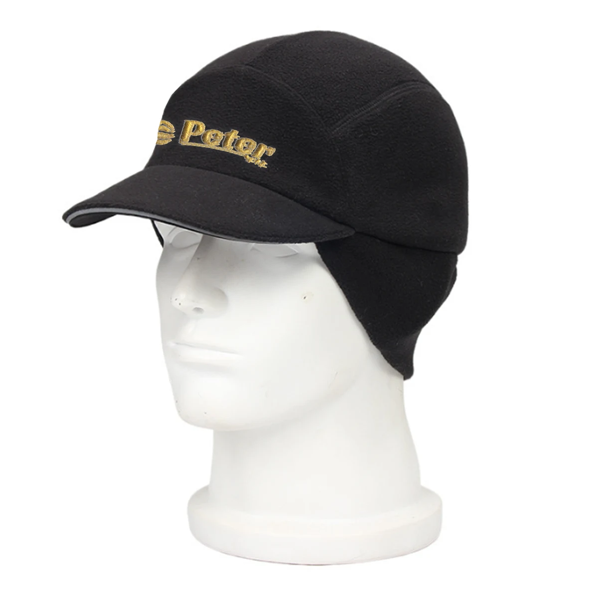Women Winter Reflective Fleece Baseball Cap W/ Ear Flaps 1