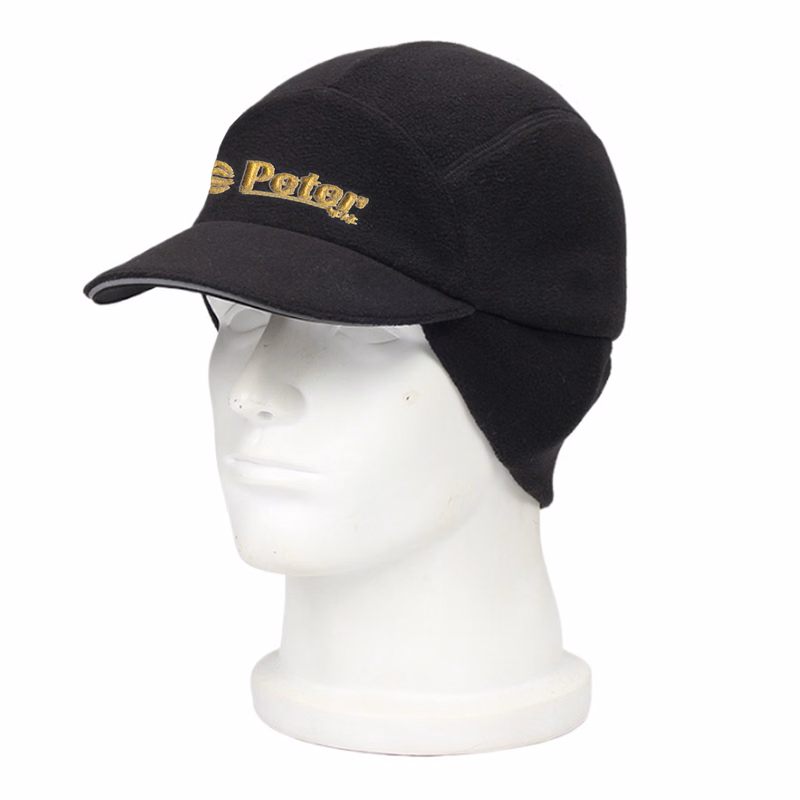 Women Winter Reflective Fleece Baseball Cap W/ Ear Flaps