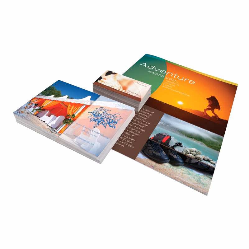 Premium Flyers, Full Color, Various Sizes with UV Coating