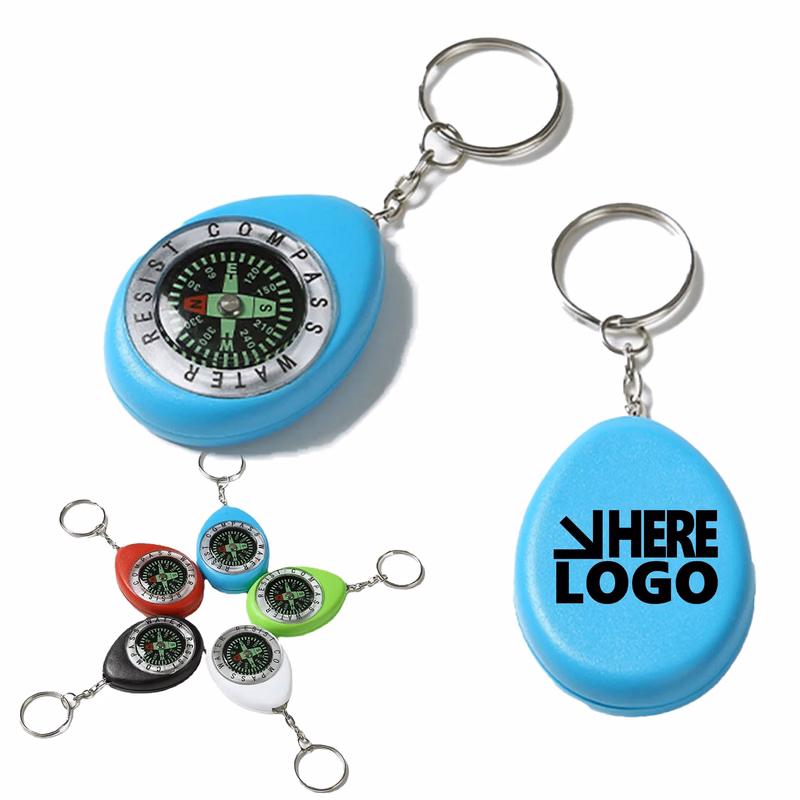 MOQ 100 Luminous Compass Keychain