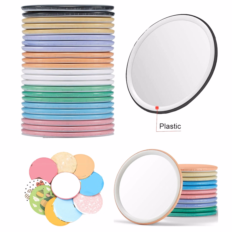 Compact Mirror Bulk Round Makeup Glass Mirror