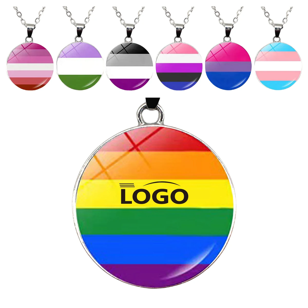 Gay Pride Necklace MOQ20 1