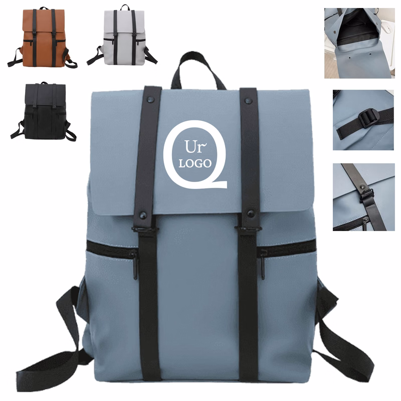 Pu Leather Laptop Backpack