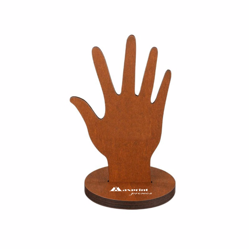 Wooden Hand-Shaped Jewelry Holder