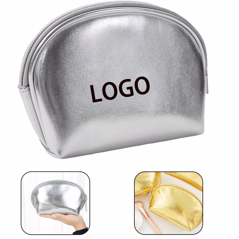 PU Shell-Shaped Travel Cosmetic Bag