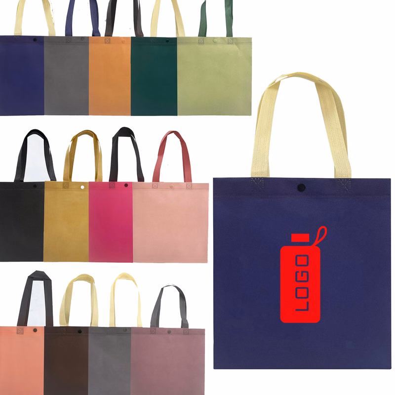 Custom Non-Woven Tote Bag with Concealed Closure