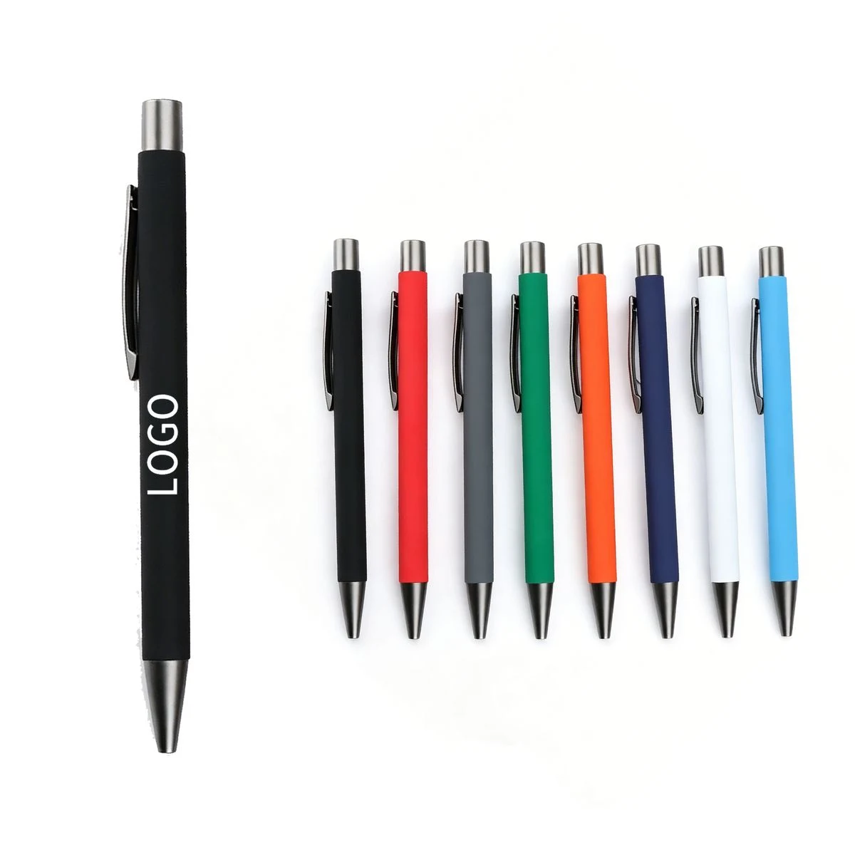 Metal Aluminum Barrel Retractable Ballpoint Pen 1