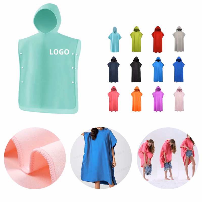 Microfiber Hooded Surf Poncho