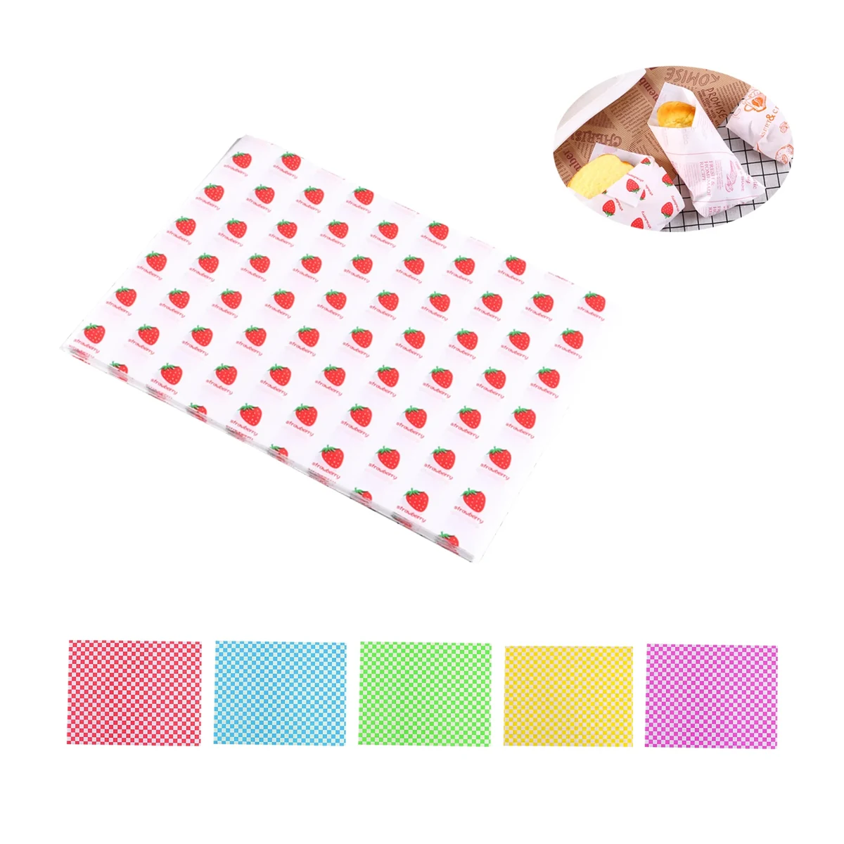12 inch Custom Food Wrapping Liner Paper 1