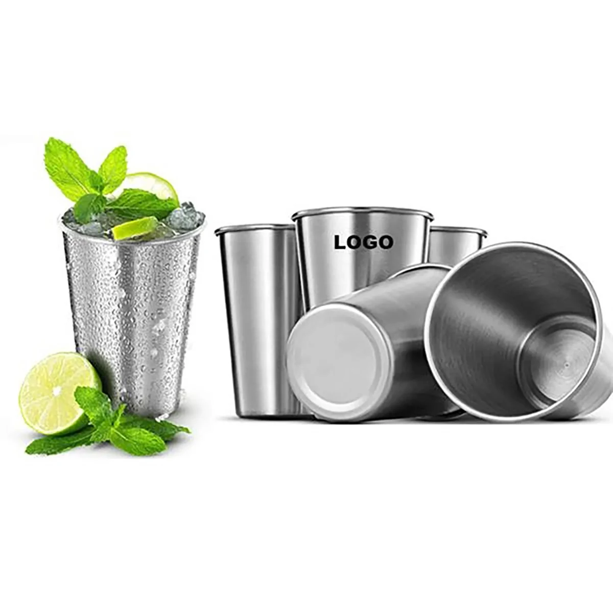 17 Oz Stainless Steel Pint Cups 1