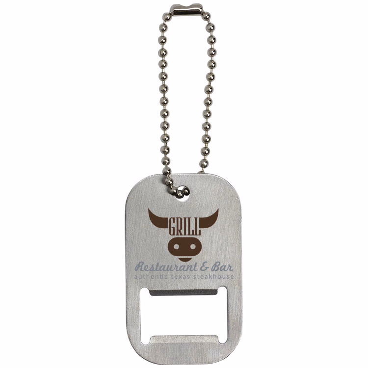 Dog Tag Bottle Opener Keytag