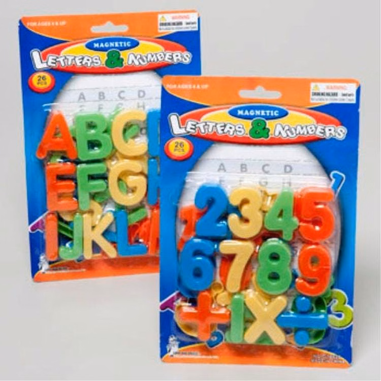 Magnetic Learning Sets - Letters & Numbers