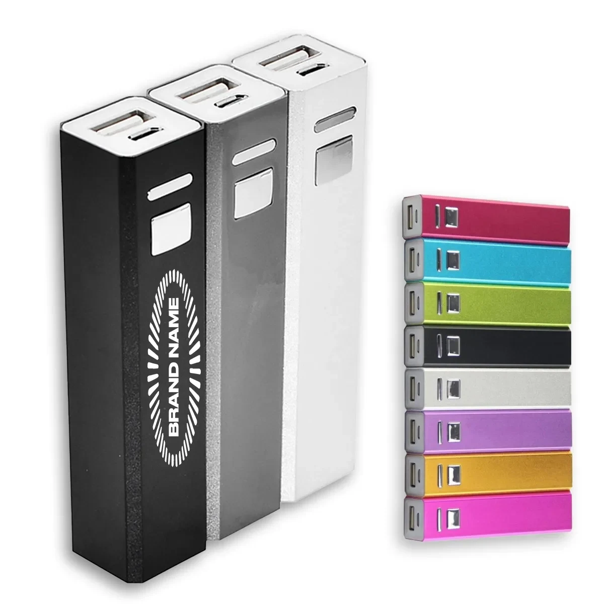 2600mAh Portable External Power Bank Battery Charger Metal 1
