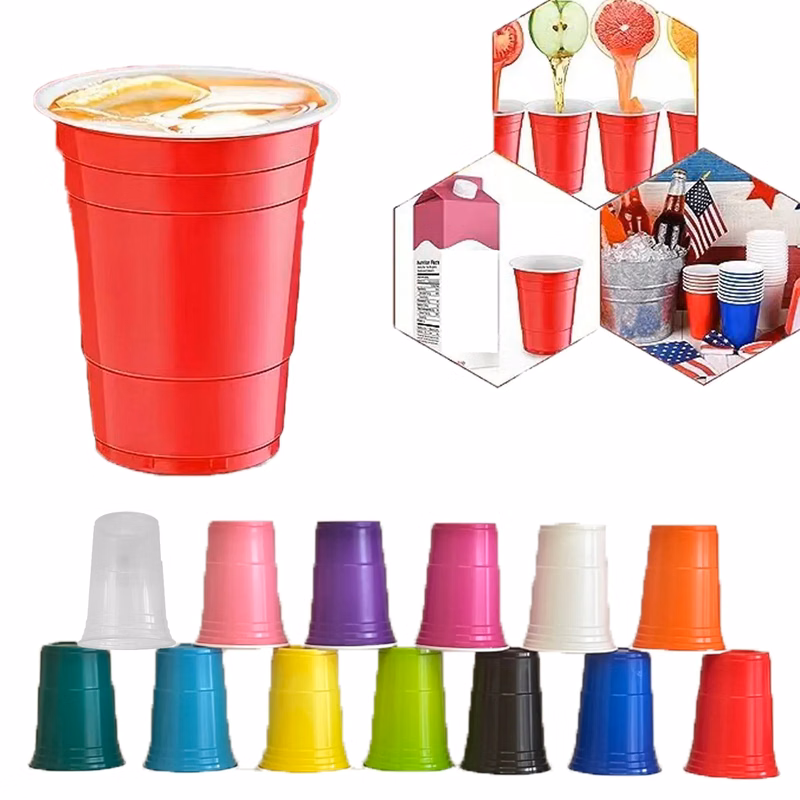 Customized 16oz Plastic Stadium Cups