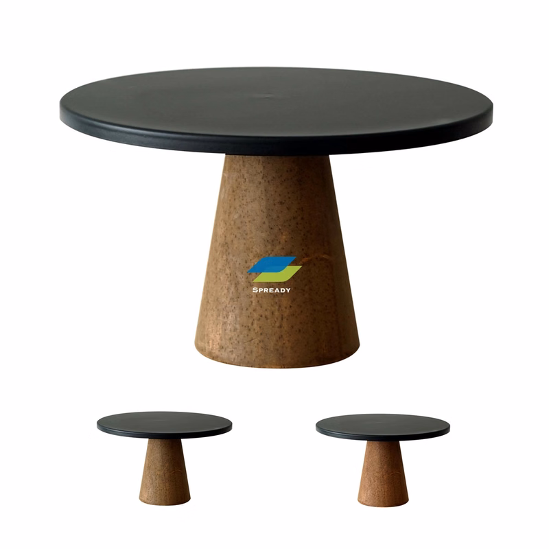 Round Pine Wood Cake Dessert Display Cupcake Stands