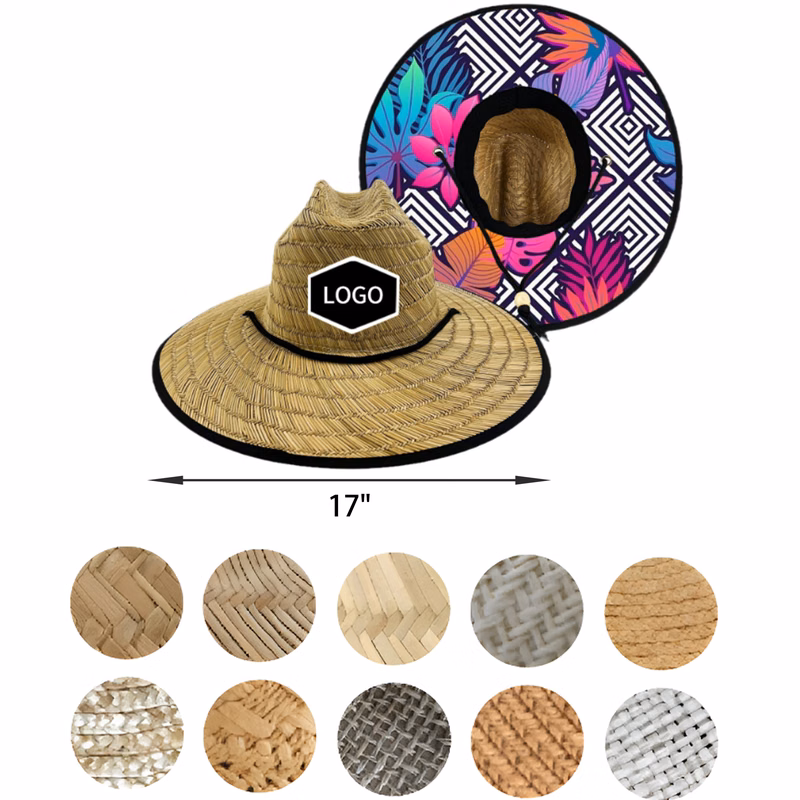 MOQ 50 PCS Stylish Beach Vacation Straw Hat