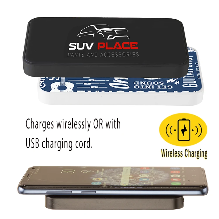 Wireless Charger/Portable Power Bank - Black 1
