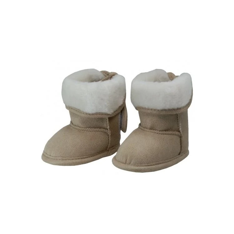 Toddler Girls' Beige Winter Boots Size 2-5 Age 1-2 Years 1