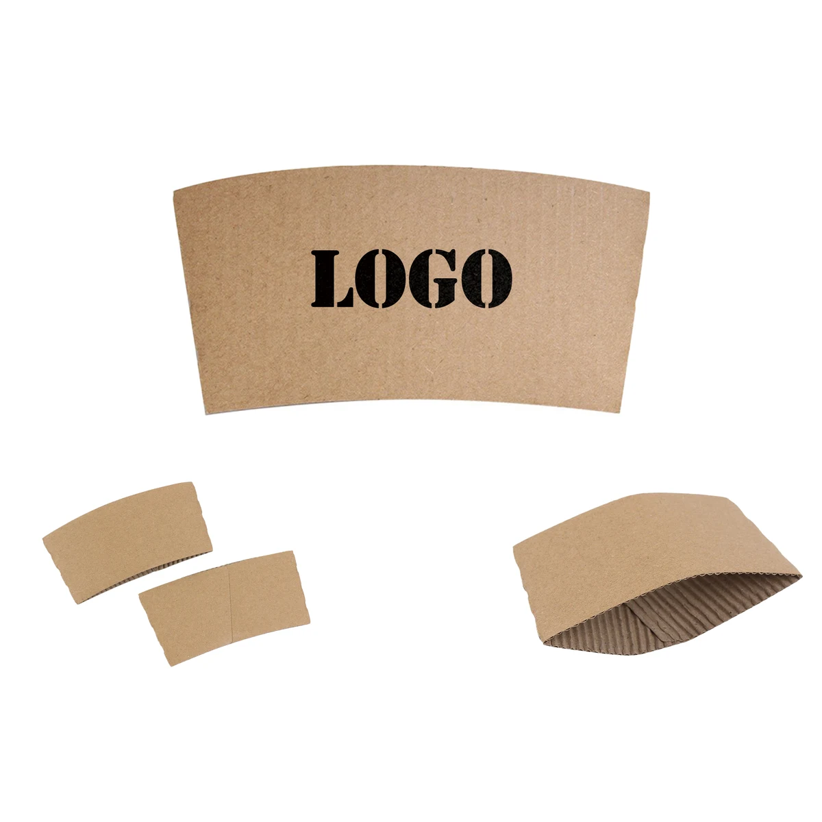 Kraft Coffee Cup Sleeves 1