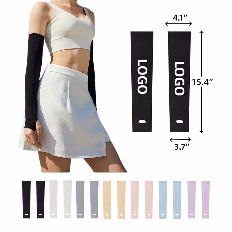 Cooling Sun Protection Arm Sleeves with Thumb Hole