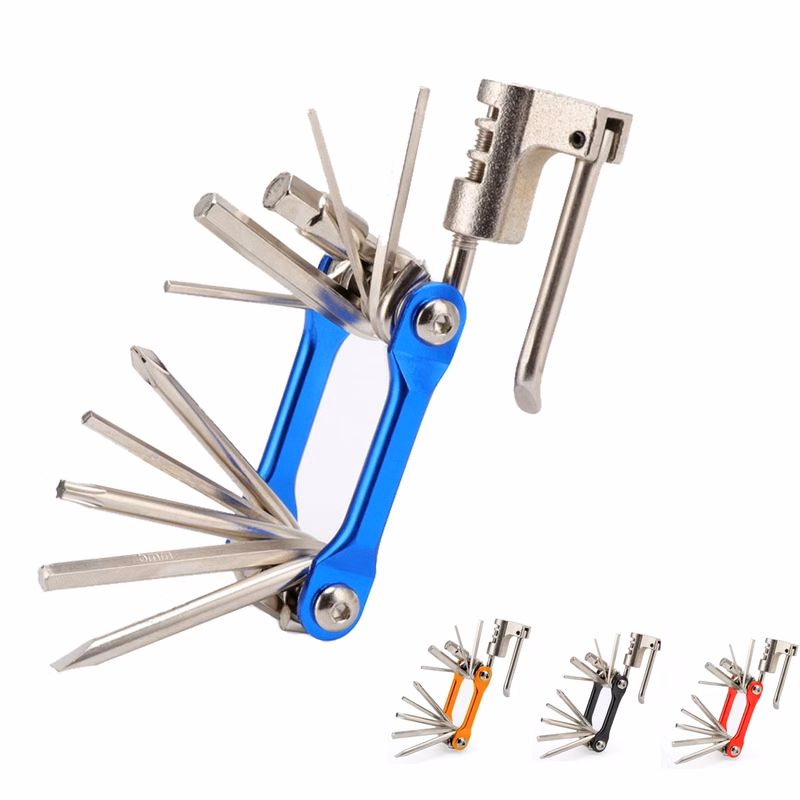 11 In One Folding Portable Bicycle Multitool Tool Kit