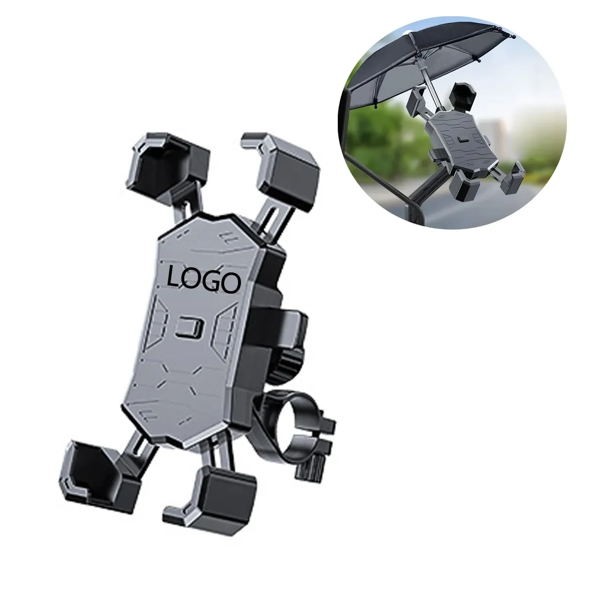Umbrella Cycling Handlebar Phone Holder 1