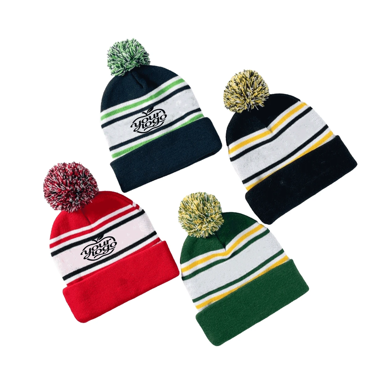 Embroidered Jacquard Thermal Cap for Cold Weather 1