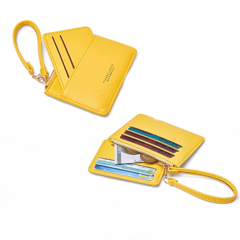 Mini Leather Coin Purse with Handle