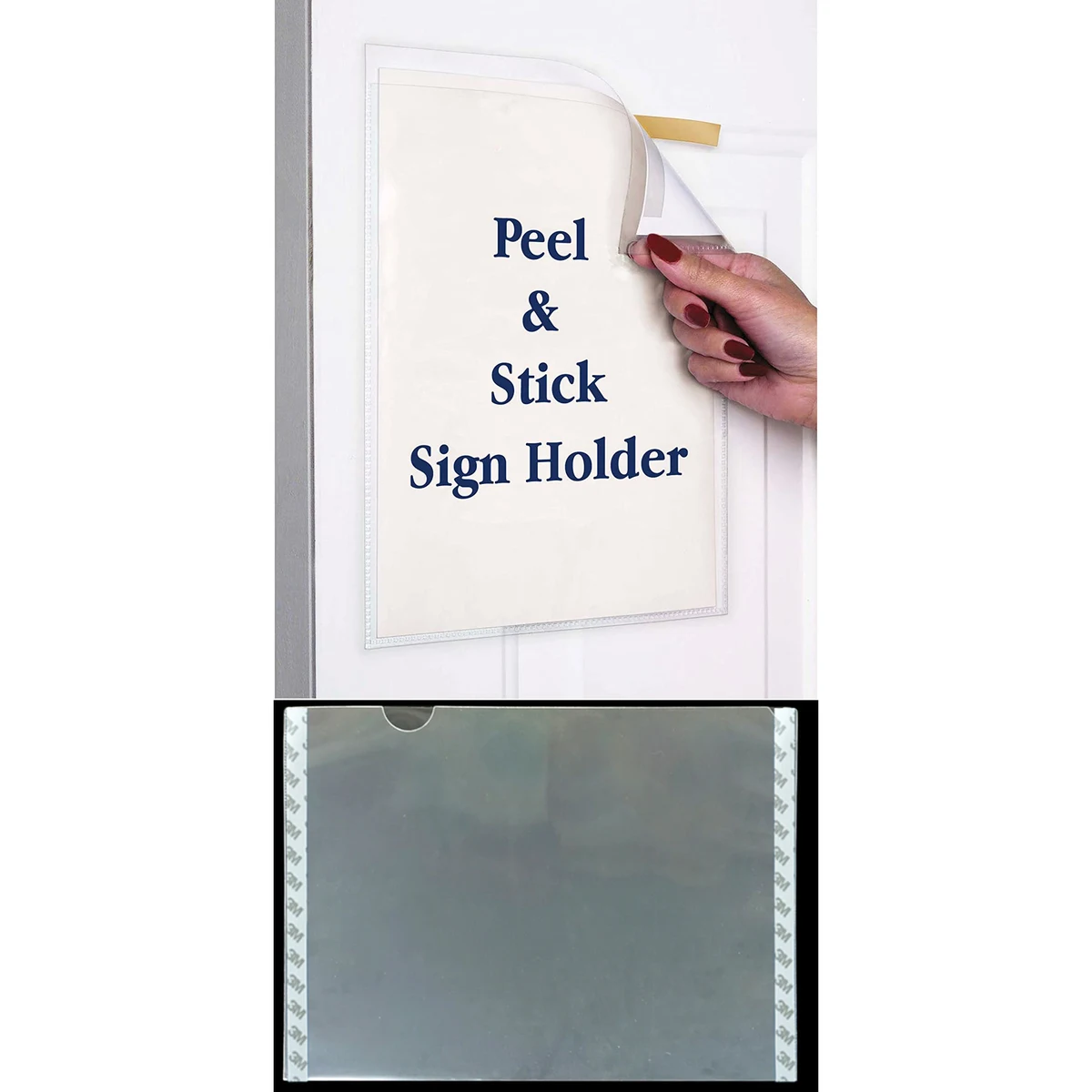 17 x 11 Inches Peel and Stick Sign Holder 1