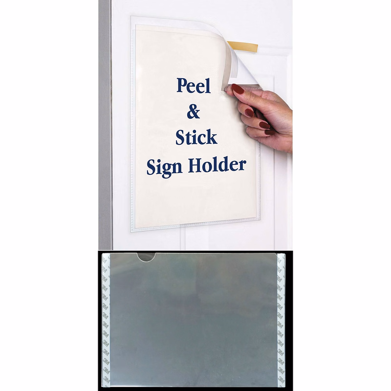 17 x 11 Inches Peel and Stick Sign Holder