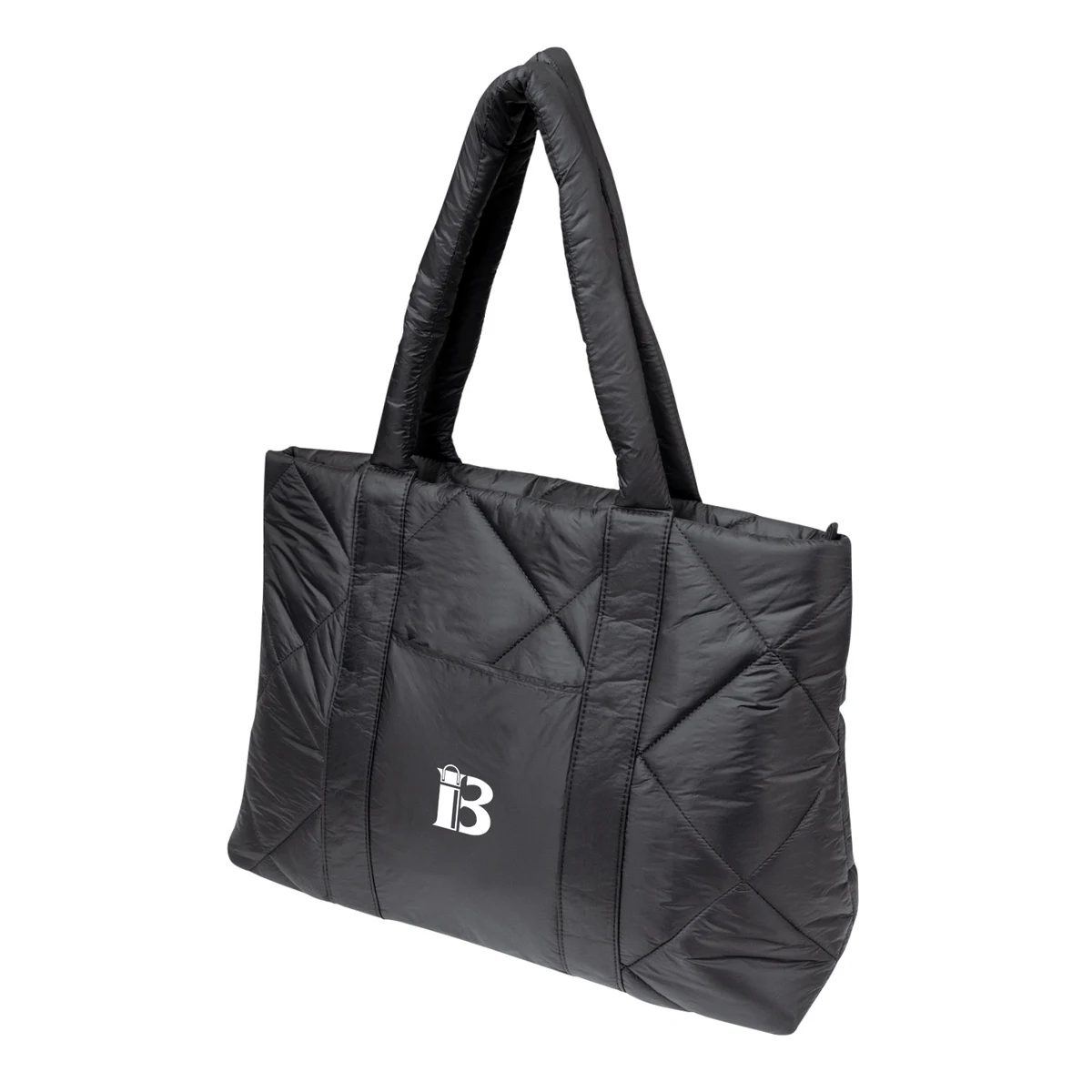 Luxe Quilted Puffer Tote Bag, custom tote bag with logo imprint 1