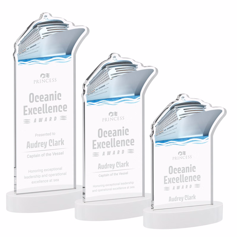 Voyager Award on Alberton Base - White