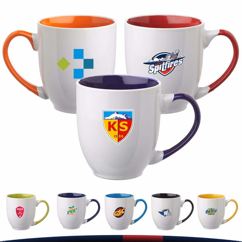 16 oz. Two-Tone Ceramic Coffee Mugs