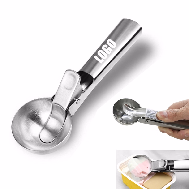 Ejected Stainless Steel Ice Cream Spoon