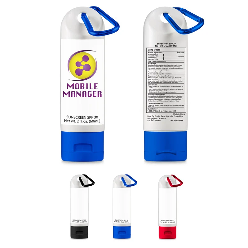 2 oz. Sunscreen with Carabiner - SPF 30 1