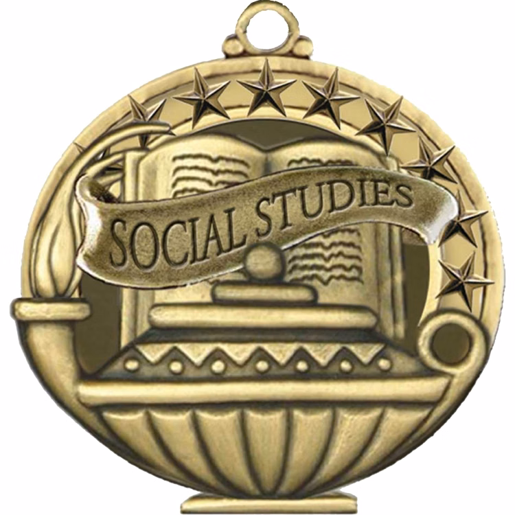 Stock Academic Medals: Social Studies